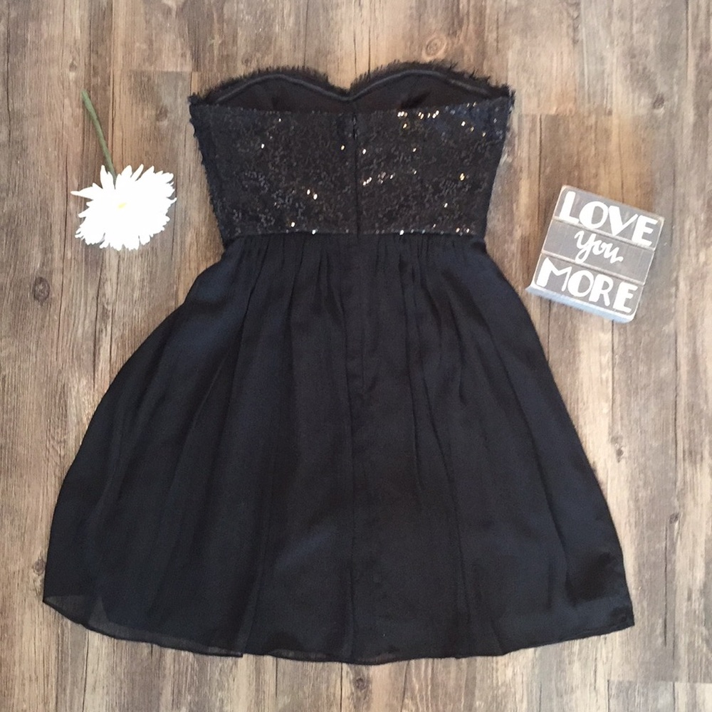 🖤Max & Cleo🖤 strapless black Monica dress size 4 - Picture 5 of 8